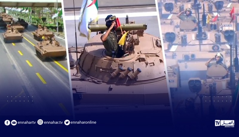 الجزائر تستعرض تي 90.. الدبابة الوحش المزودة بنظام التشويش الالكتروني