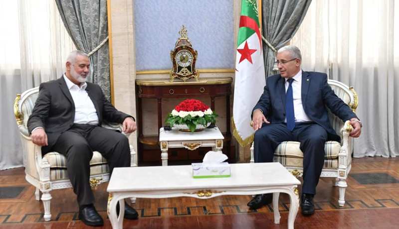 رئيس المجلس الشعبي الوطني يستقبل إسماعيل هنيه