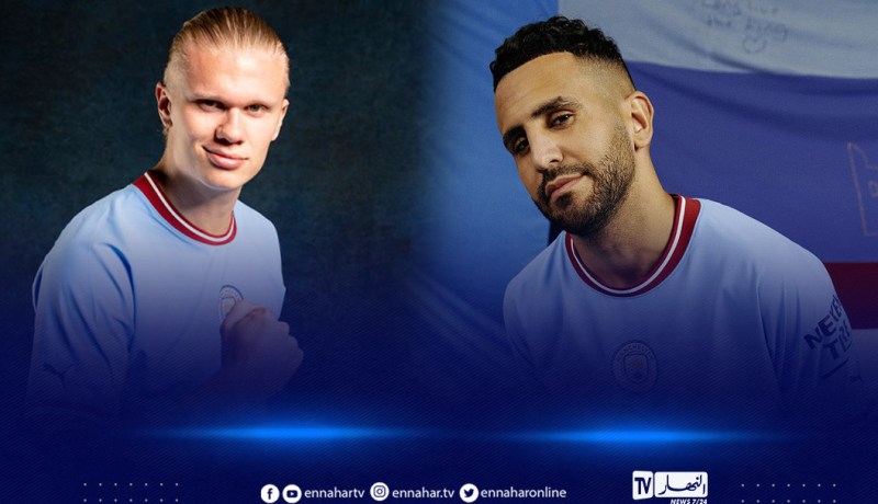 محرز: “هالاند لاعب رائع ويملك أسلوب مختلف عن سترلينغ وخيسوس”