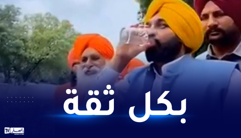مسؤول هندي شرب من نهر مقدس ليثبت طهارته.. هذا ما وقع له