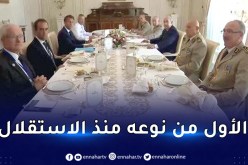 رئيس الجمهورية يترأس مع نظيره الفرنسي اجتماعا لمسؤولي المصالح الأمنية للبلدين