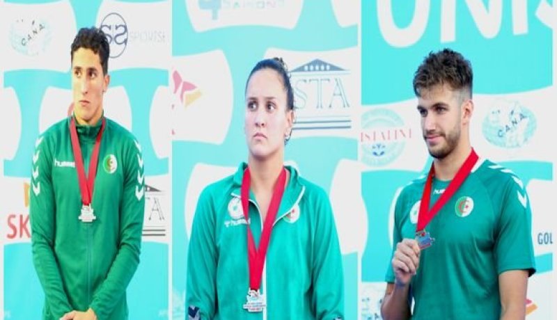 الجزائر تحصد أربعة ميداليات جديدة في البطولة الإفريقية للسباحة
