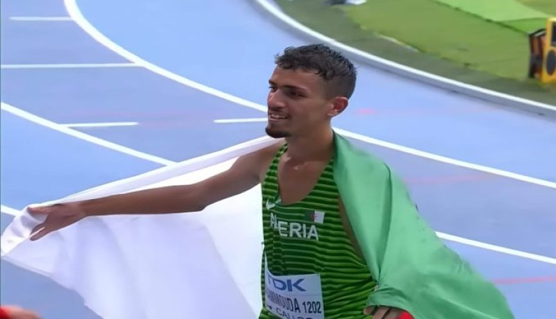 بن حمودة يُحرز فضية تاريخية للجزائر في بطولة العالم لألعاب القوى للشباب