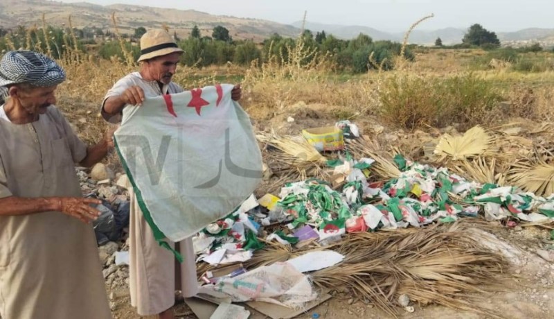 مواطن يعثر على أعلام وطنية مرمية في مفرغة عشوائية بعين الدفلى