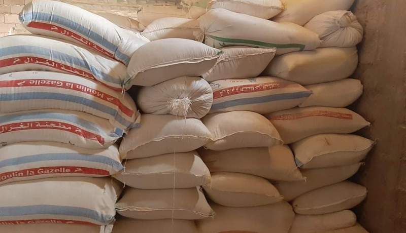 حجز 70 قنطار فرينة ونخالة في البيض
