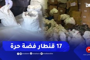 شاهدوا.. عشرات من أكياس الفضة حجزتها الجمارك بميناء العاصمة