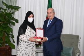 الأولى وطنيا بلعباس إيمان :”لقاء رئيس الجمهورية يخلّد في تاريخي وتكريمه دعم وتشجيع للعلم وأهل العلم”