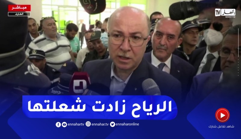 الوزير الأول: سرعة الرياح التي فاقت 90 كلم/سا ساعدت في إشتعال الحرائق