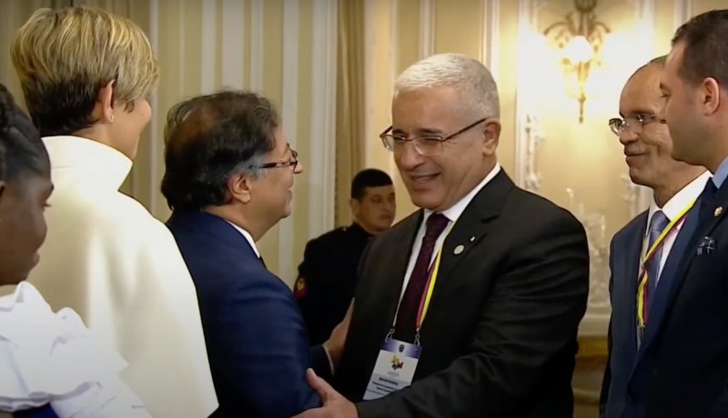 بوغالي ينقل تهاني رئيس الجمهورية لرئيس كولومبيا الجديد