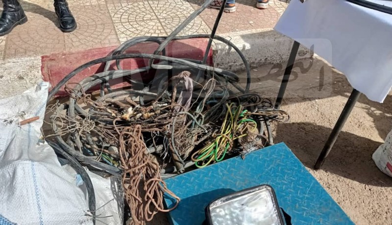 غليزان: توقيف شخصين واسترجاع قنطار ونصف من النحاس مسروقة