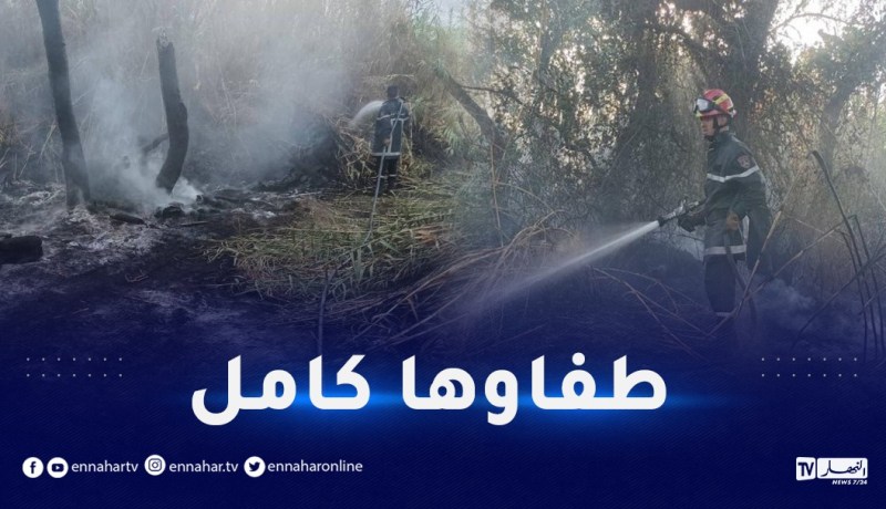 جيجل.. إخماد حريق واد جن جن بالطاهير
