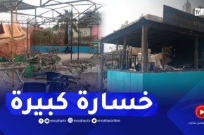 أشجار محترقة ودكاكين لم تسلم..سكان الطارف يستيقظون على مشاهد مرعبة