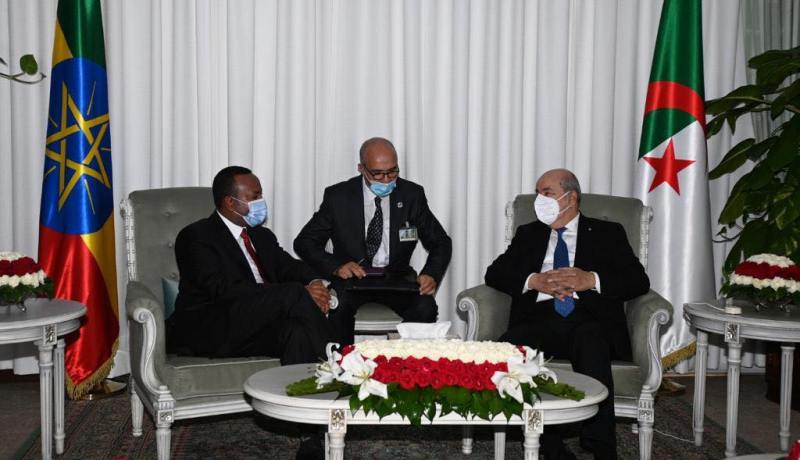 رئيس الجمهورية يخص رئيس الوزراء الإثيوبي باستقبال رسمي