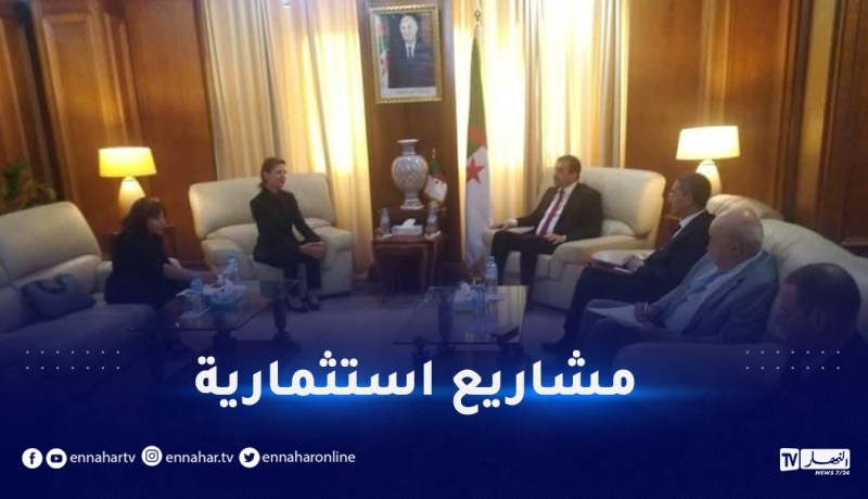 عرقاب يستقبل الرئيس التنفيذي للمجمع الفرنسي أنجي وهذا مادار بينهما