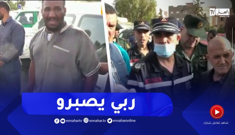 مؤثر جدا ..أب يبكي بحرقة إثر وفــ.اة ابنته في حادث انقلاب حافلة بالنعامة والوالي يقدم له واجب العزاء