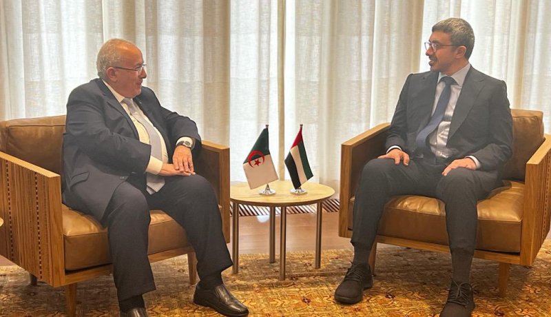 لعمامرة يلتقي نظيره الإماراتي ويناقشان مستجدات الأوضاع في العالم العربي