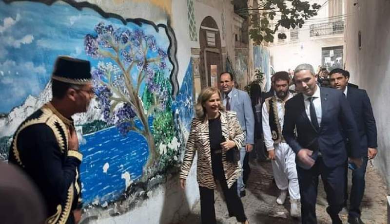 بالصور.. وزيرا السياحة التونسي والموريتاني يزوران القصبة
