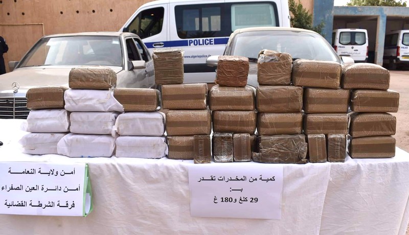 النعامة: تفكيك شبكة إجرامية وحجز 29 كلغ كيف