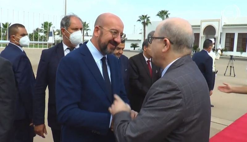 الوزير الأول يودع رئيس المجلس الأوروبي شارل ميشال