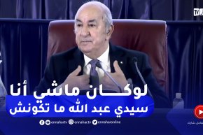 الرئيس تبون: لو لم ألغي 100 هكتار لما بنيت المدينة الجديدة سيدي عبد الله