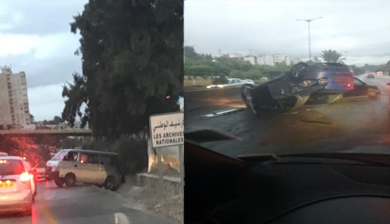 العاصمة..9 ضحايا في حادث مرور تسلسلي بين 12 مركبة
