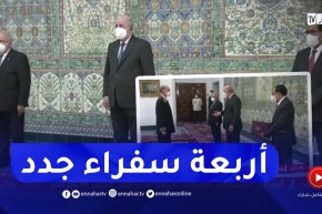 رئيس الجمهورية يتسلم أوراق إعتماد أربعة سفراء جدد لدى الجزائر