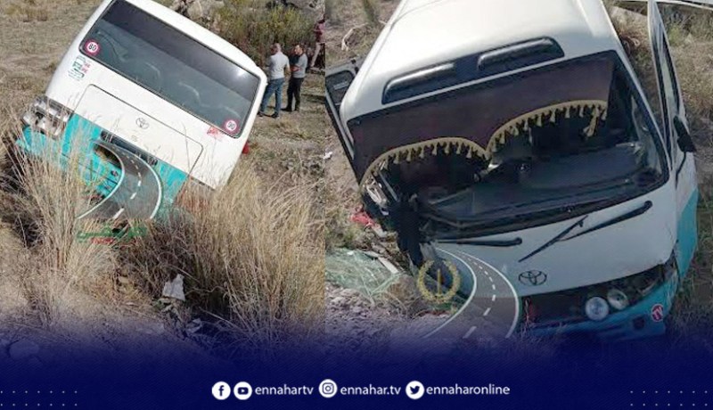 إصابة 12 شخصا في إنحراف حافلة ببومرداس