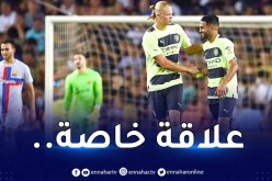 محرز يُمازح هالاند:”لا يُسجل دائما في أول 20 دقيقة”