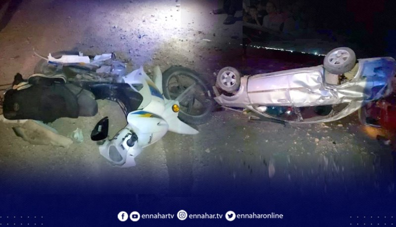 الأغواط: 3 جرحى في اصطدام سيارتين و دراجة نارية