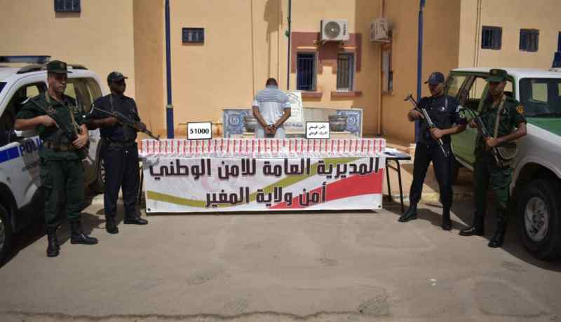 المغير: حجز 51 ألف قرص مهلوس وتوقيف شخصين في عمليات مشتركة