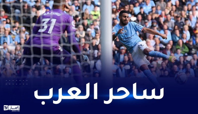 حساب السيتي يتغنى بهدف محرز الأول في البريميرليغ