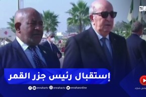 الرئيس تبون يستقبل ضيف الجزائر رئيس جمهورية جزرالقمر بأرضية مطار هواري بومدين