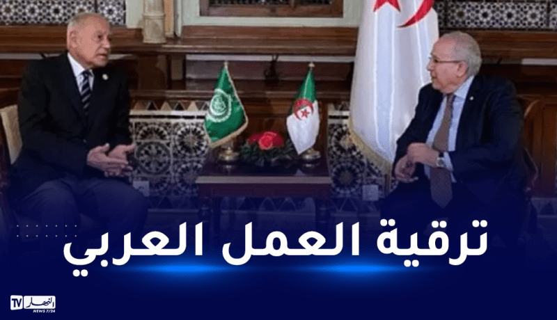 لعمامرة يتحادث مع الأمين العام للجامعة العربية