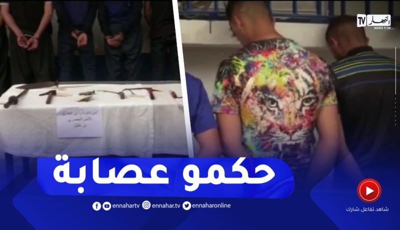 أمن البليدة يفكك عـ ـصابة أحياء زرعت الرعـ ـب بن خليل وحجز سـ ـيوف من حجم الكبير