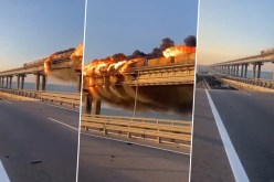 هدم جسر القرم.. روسيا توضح سبب اندلاع الحريق