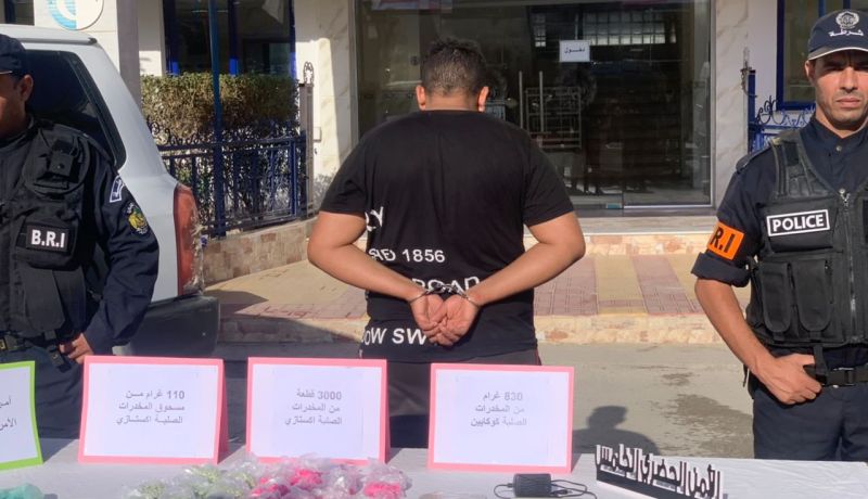 تبسة: حجز كيلوغرام كوكايين و3 آلاف قرص مهلوس “إكستازي”
