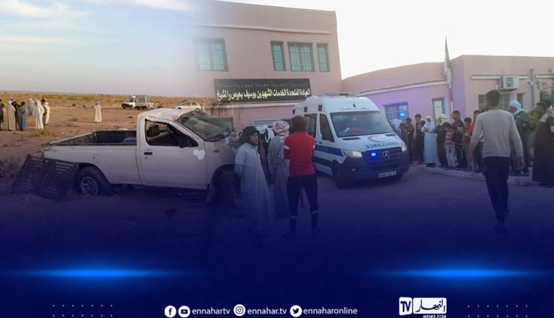 البيض.. وفاة شخصين وجرح أزيد من 10 اخرين في حادث مرور بالبنود