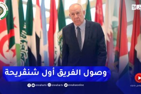 لحظة وصول الفريق أول السعيد شنقريحة إلى المركز الدولي للمؤتمرات قبيل انطلاق القمة العربية