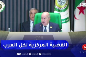 الرئيس تبون: في ظل الأوضاع الدولية الراهنة القضية الفلسطينية ستبقى القضية المركزية للعالم العربي