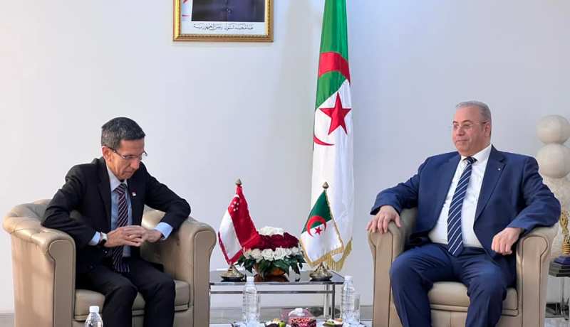 زغدار يبحث مع سفير سنغافورة فرص الشراكة الصناعية