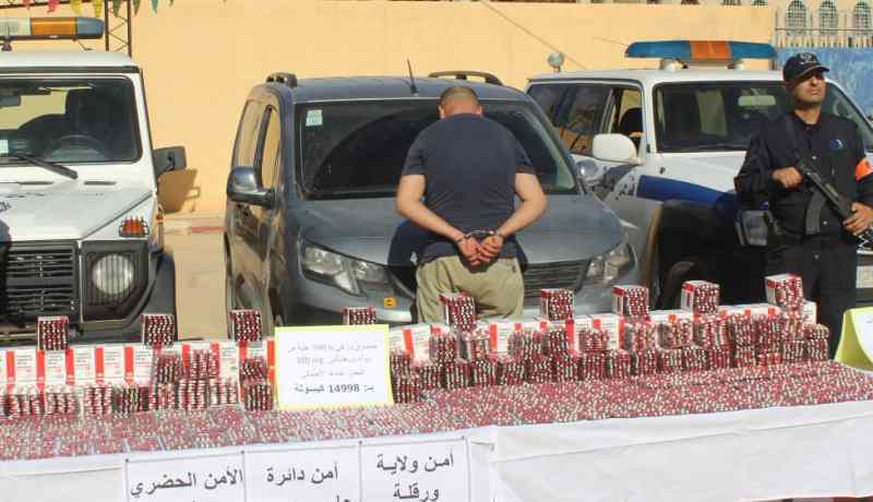 “أمن دائرة حاسي مسعود يحجز قرابة 15 ألف  كبسولة “صاروخ