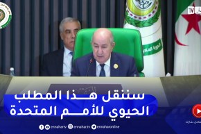 الرئيس تبون يدعو العرب للعمل على منح العضوية لفلسطين بالأمم المتحدة