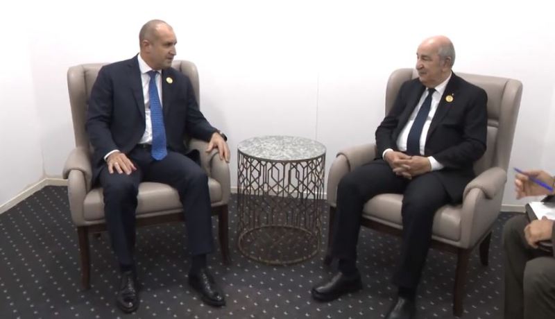 بالفيديو.. رئيس الجمهورية يلتقي نظيره البلغاري