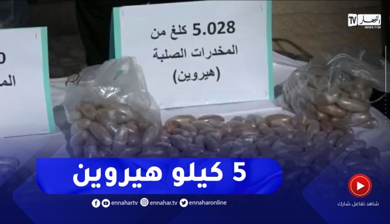 حجز 5.5 كلغ من الهيروين والكوكايين وتوقيف 7 أشخاص 6 منهم أفارقة يقيمون بطريقة غير شرعية