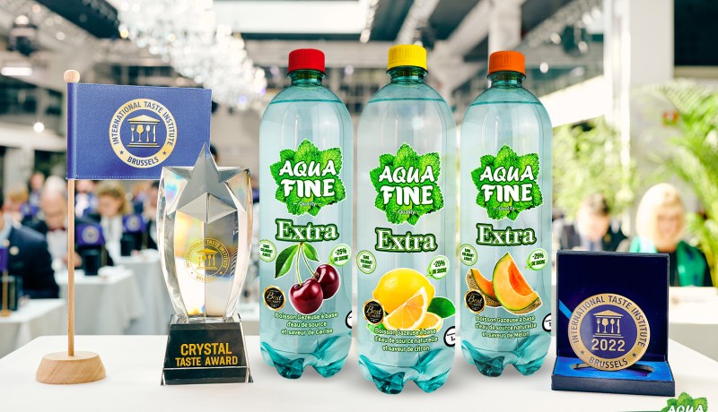 مشروبات أكوافين تتوج بجائزة “CRYSTAL TASTE AWARD”
