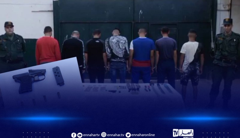 وهران: حجز مسدس آلي في مداهمة لوكر جريمة بأرزيو