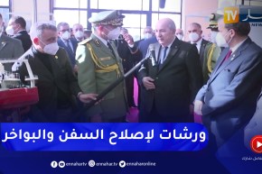رئيس الجمهورية: من الضروري إستحداث ورشات خاصة بإصلاح السفن والبواخر وفق المعايير الدولية