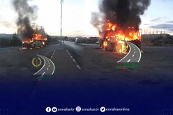 إحتراق حافلة لنقل المسافرين بتيارت