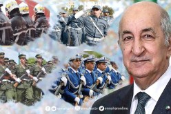 الرئيس تبون يهنىء أفراد سلاح الدرك الوطني الشرطة الحماية المدنية والجمارك بحلول سنة 2023