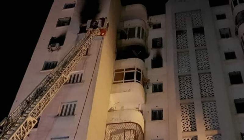 وهران: إنقاذ 3 أشخاص في حريق شقة بحي عدل إيسطو في بئر الجير